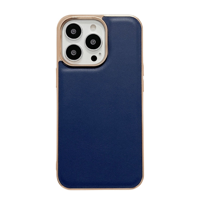 Estuche para teléfono con nano galvanoplastia de la serie Xiaoya de cuero genuino