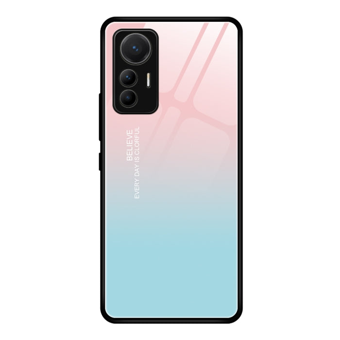 Caja de teléfono de vidrio pintado colorido, For Xiaomi Redmi K40S, For Xiaomi 12 Lite
