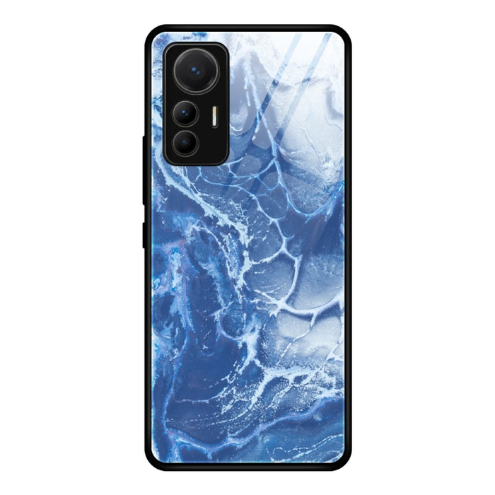 Estuche protector de vidrio con patrón de mármol, For Xiaomi 12 Lite