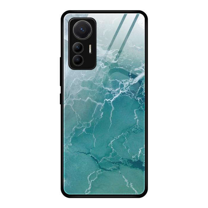 Estuche protector de vidrio con patrón de mármol, For Xiaomi 12 Lite