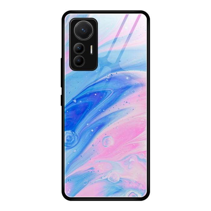 Estuche protector de vidrio con patrón de mármol, For Xiaomi 12 Lite