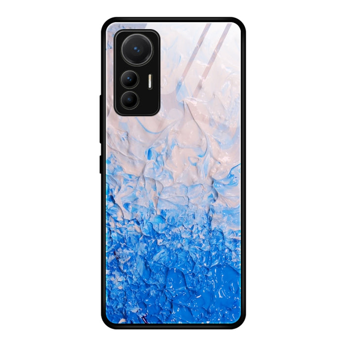 Estuche protector de vidrio con patrón de mármol, For Xiaomi 12 Lite