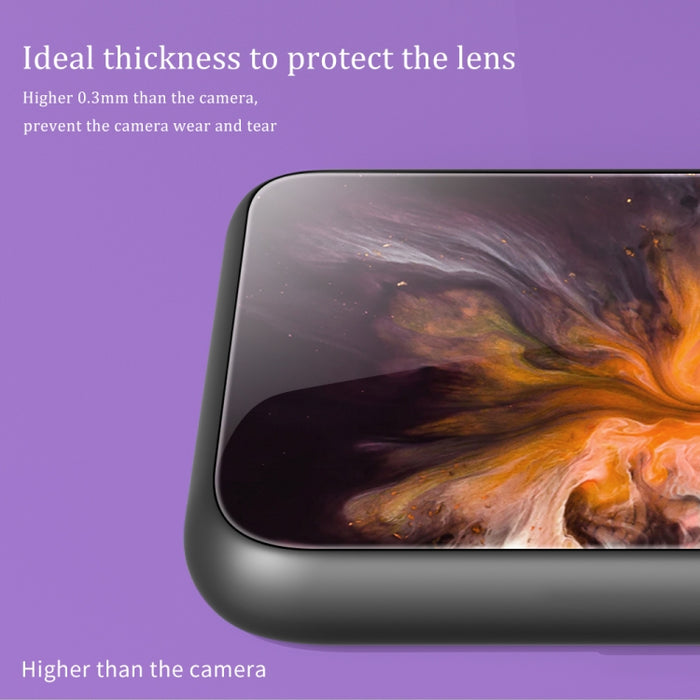 Estuche protector de vidrio con patrón de mármol, For Xiaomi 12 Lite
