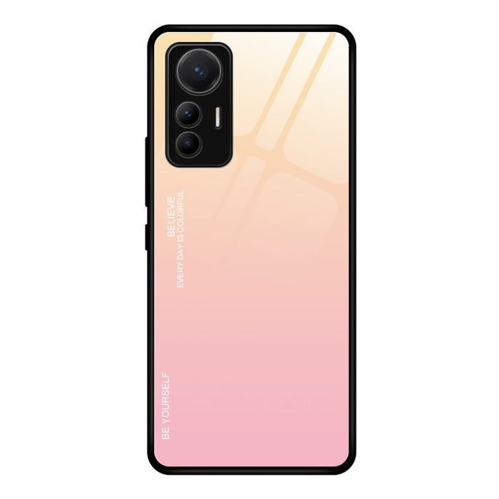 Estuche de vidrio de color degradado, For Xiaomi 12 Lite