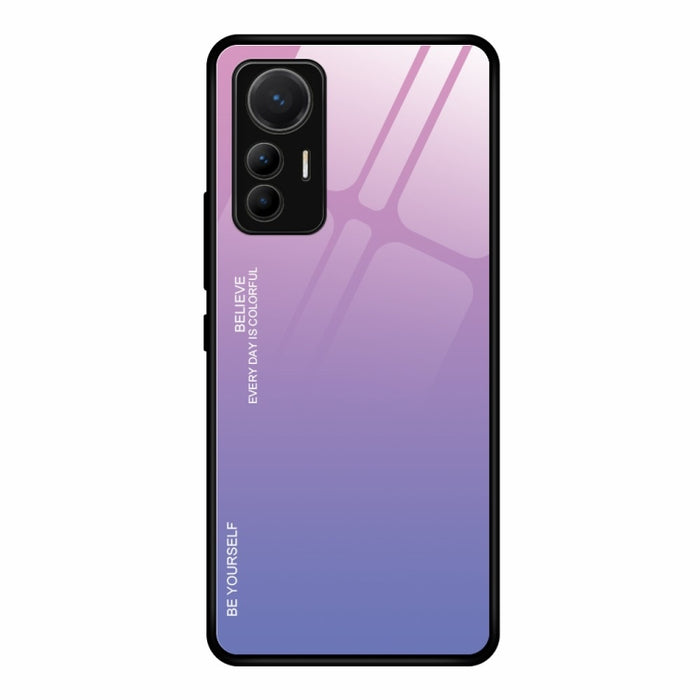 Estuche de vidrio de color degradado, For Xiaomi 12 Lite