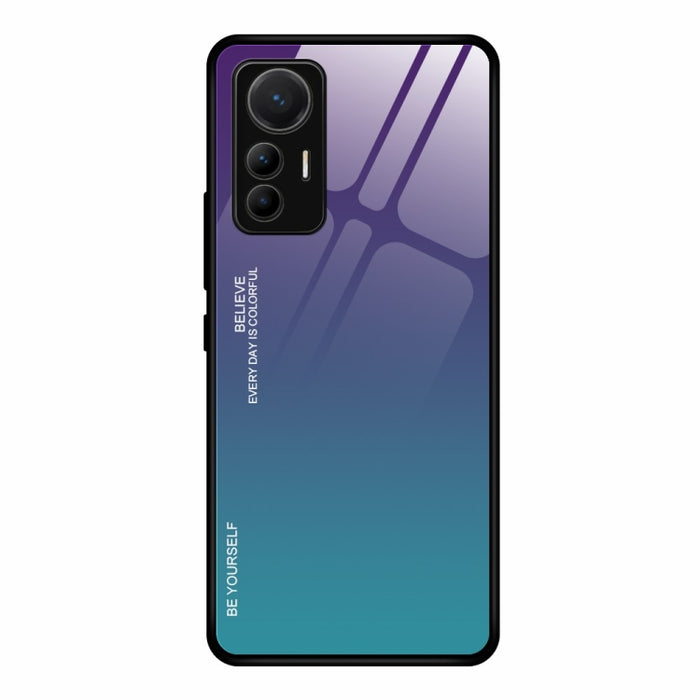 Estuche de vidrio de color degradado, For Xiaomi 12 Lite