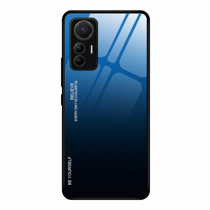Estuche de vidrio de color degradado, For Xiaomi 12 Lite