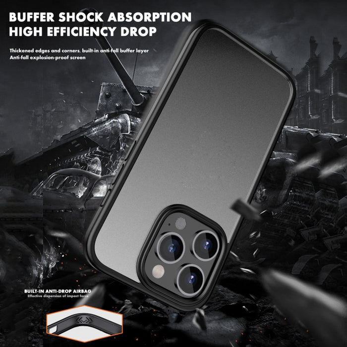 Estuche para teléfono a prueba de golpes con bolsa de aire esmerilada serie Shadow