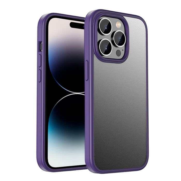 Estuche para teléfono a prueba de golpes con bolsa de aire esmerilada serie Shadow