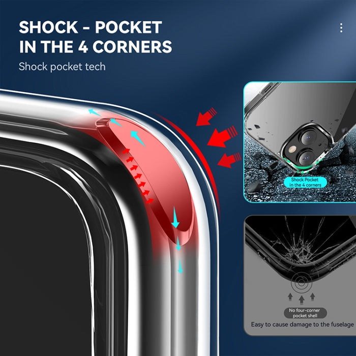 Funda para teléfono con soporte a prueba de golpes con airbag de cuatro esquinas