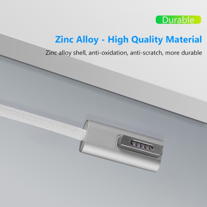Cable de carga MagSafe 1 de 100 W y 5 pines (en forma de L) a USB-C / Type-C PD, longitud del cable: 1,8 m