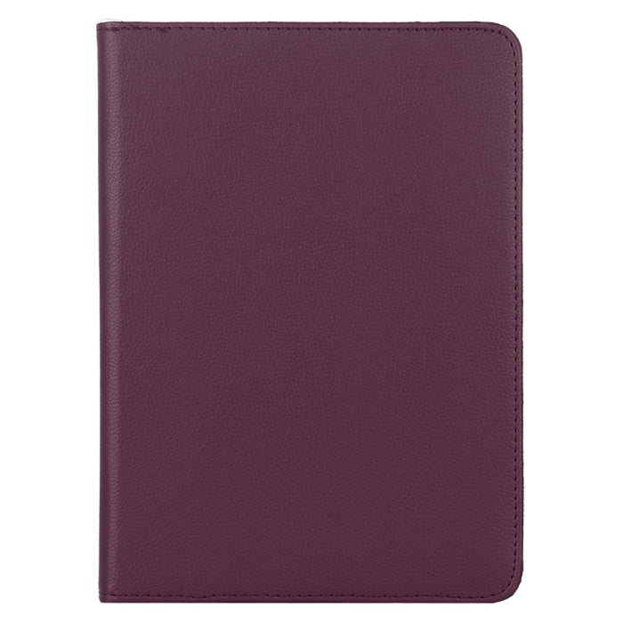 Litchi Textura Horizontal Flip 360 Grados Rotación Funda de cuero con soporte