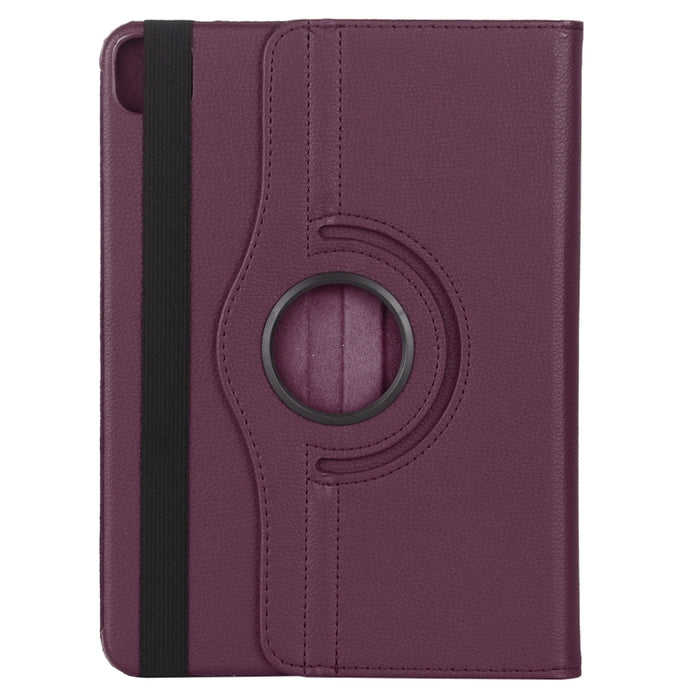 Litchi Textura Horizontal Flip 360 Grados Rotación Funda de cuero con soporte