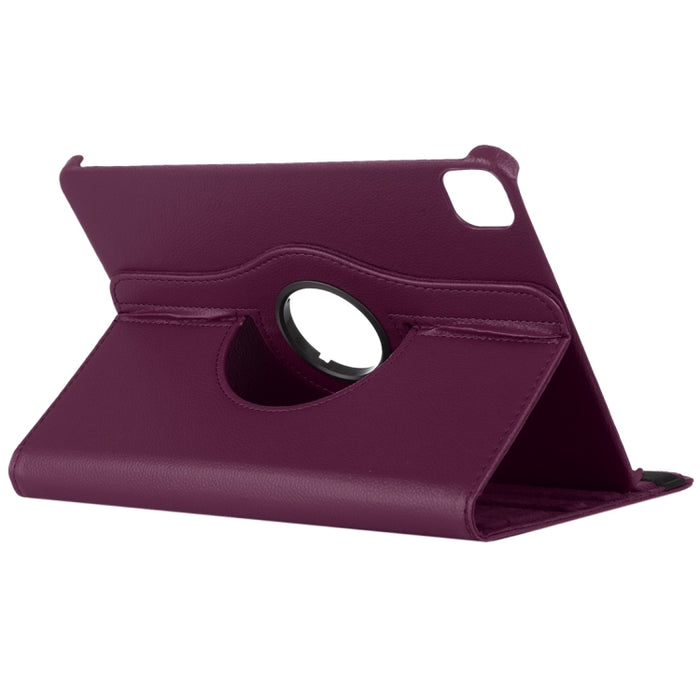 Litchi Textura Horizontal Flip 360 Grados Rotación Funda de cuero con soporte