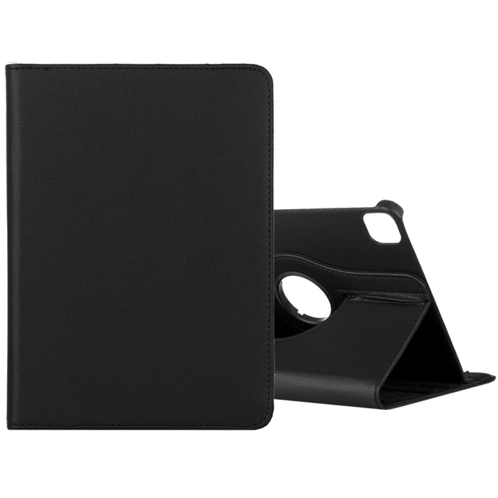 Litchi Textura Horizontal Flip 360 Grados Rotación Funda de cuero con soporte