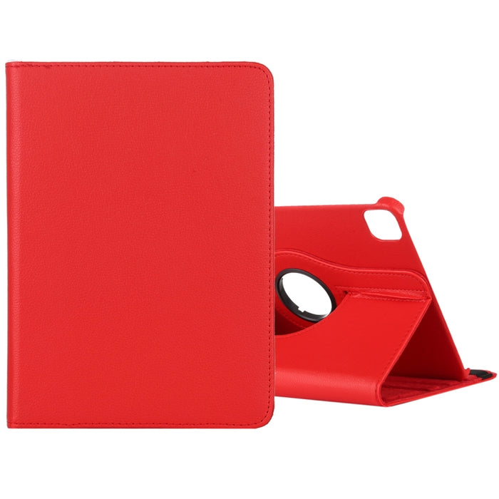 Litchi Textura Horizontal Flip 360 Grados Rotación Funda de cuero con soporte