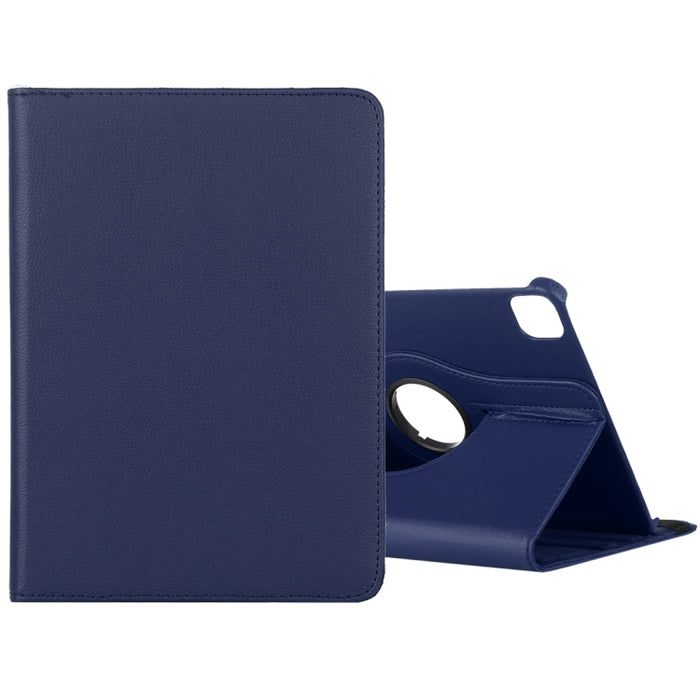 Litchi Textura Horizontal Flip 360 Grados Rotación Funda de cuero con soporte