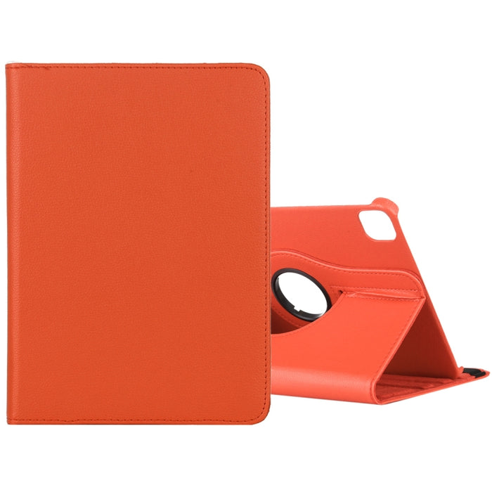 Litchi Textura Horizontal Flip 360 Grados Rotación Funda de cuero con soporte