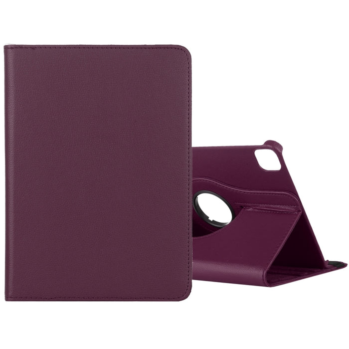 Litchi Textura Horizontal Flip 360 Grados Rotación Funda de cuero con soporte