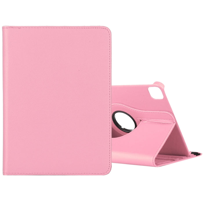 Litchi Textura Horizontal Flip 360 Grados Rotación Funda de cuero con soporte