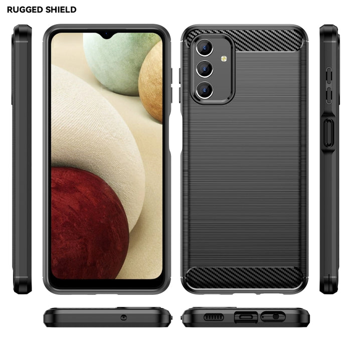 Estuche de TPU de fibra de carbono con textura cepillada, For Samsung Galaxy A04s, For Xiaomi 12S Ultra