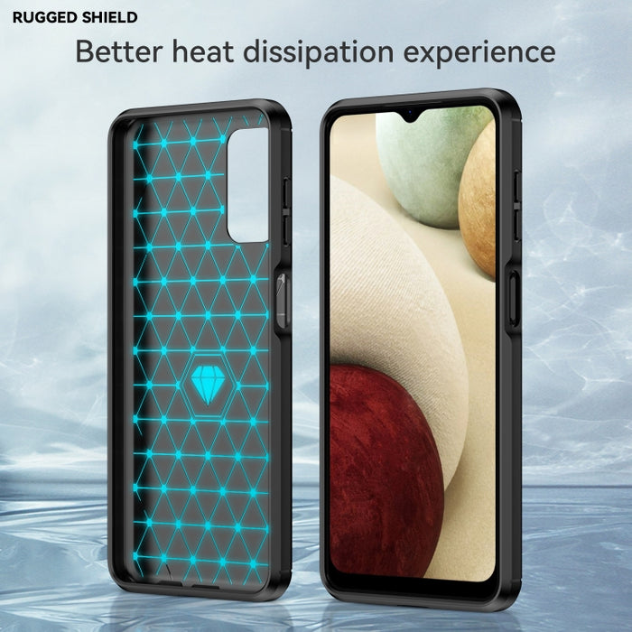 Estuche de TPU de fibra de carbono con textura cepillada, For Samsung Galaxy A04s, For Xiaomi 12S Ultra