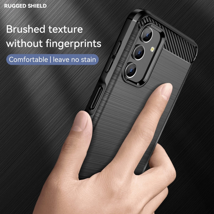 Estuche de TPU de fibra de carbono con textura cepillada, For Samsung Galaxy A04s, For Xiaomi 12S Ultra