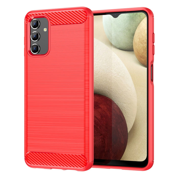 Estuche de TPU de fibra de carbono con textura cepillada, For Samsung Galaxy A04s, For Xiaomi 12S Ultra