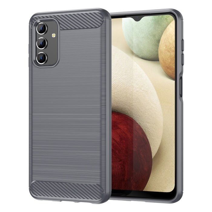Estuche de TPU de fibra de carbono con textura cepillada, For Samsung Galaxy A04s, For Xiaomi 12S Ultra