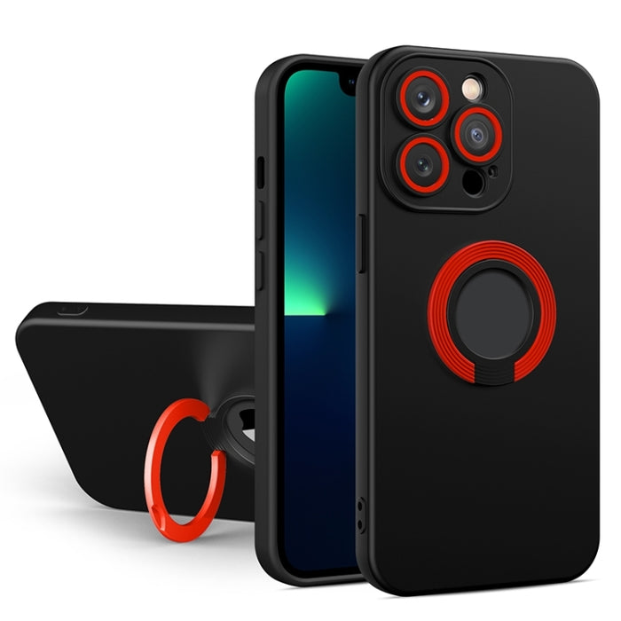 Estuche para teléfono con soporte de TPU en color en contraste