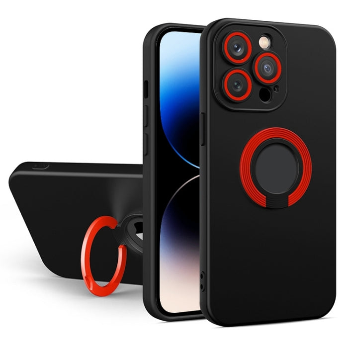 Estuche para teléfono con soporte de TPU en color en contraste