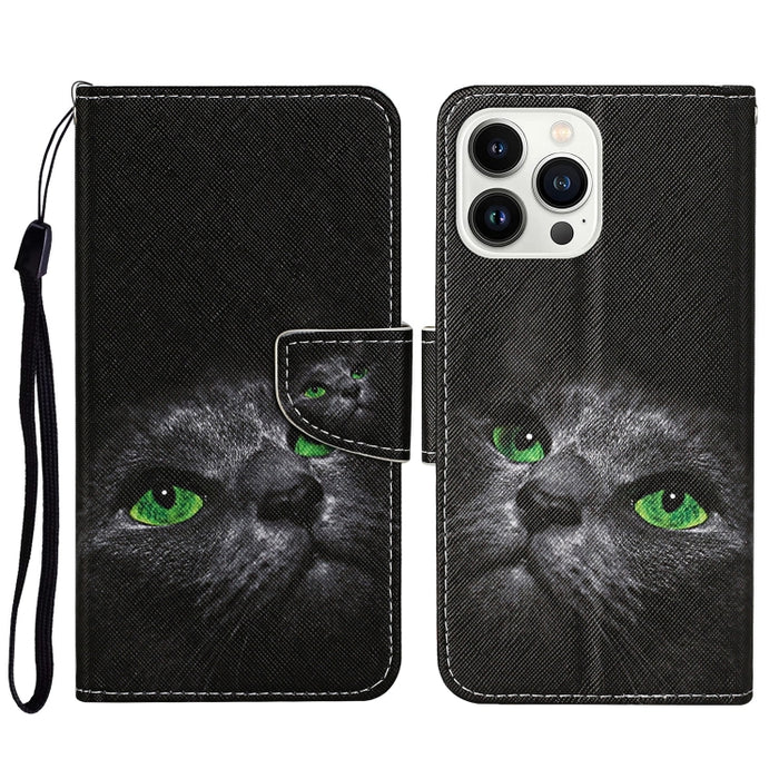 Estuche para teléfono de cuero con tapa de dibujo coloreado en 3D