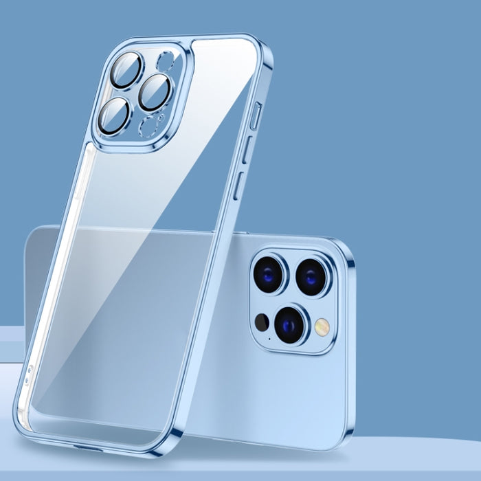 Estuche para teléfono con gafas de vidrio electrochapado