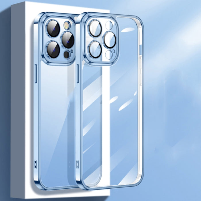 Estuche para teléfono con gafas de vidrio electrochapado
