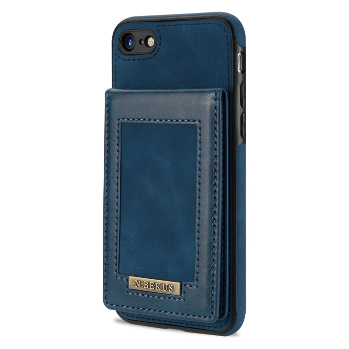 N.BEKUS Estuche para teléfono RFID con ranura para tarjeta con tapa vertical, For iPhone SE 2022 / SE 2022 / 8 / 7, For iPhone 8 Plus / 7 Plus, For iPhone 11 Pro Max, For iPhone 11 Pro, For iPhone 12 mini, For iPhone 12 Pro, For iPhone 12 Pro Max      ...
