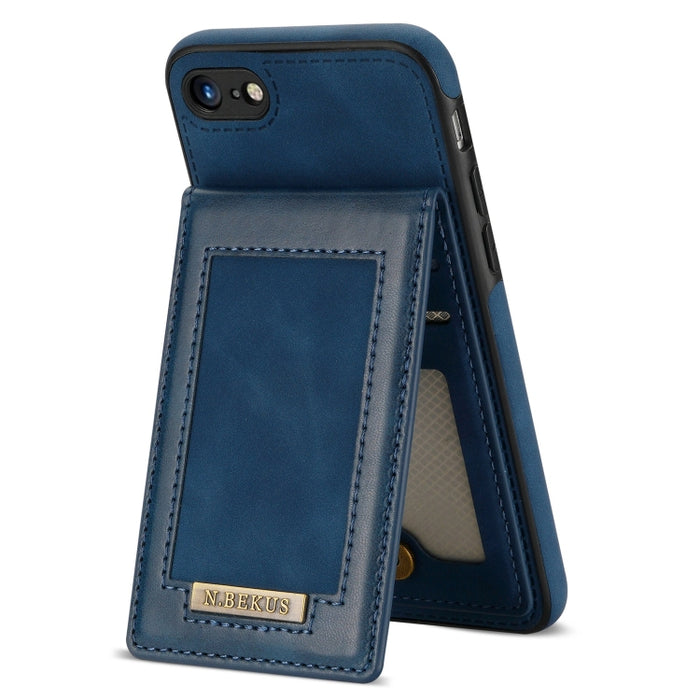 N.BEKUS Estuche para teléfono RFID con ranura para tarjeta con tapa vertical, For iPhone SE 2022 / SE 2022 / 8 / 7, For iPhone 8 Plus / 7 Plus, For iPhone 11 Pro Max, For iPhone 11 Pro, For iPhone 12 mini, For iPhone 12 Pro, For iPhone 12 Pro Max      ...