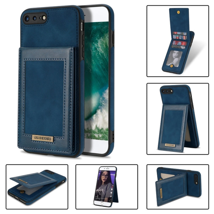 N.BEKUS Estuche para teléfono RFID con ranura para tarjeta con tapa vertical, For iPhone SE 2022 / SE 2022 / 8 / 7, For iPhone 8 Plus / 7 Plus, For iPhone 11 Pro Max, For iPhone 11 Pro, For iPhone 12 mini, For iPhone 12 Pro, For iPhone 12 Pro Max      ...