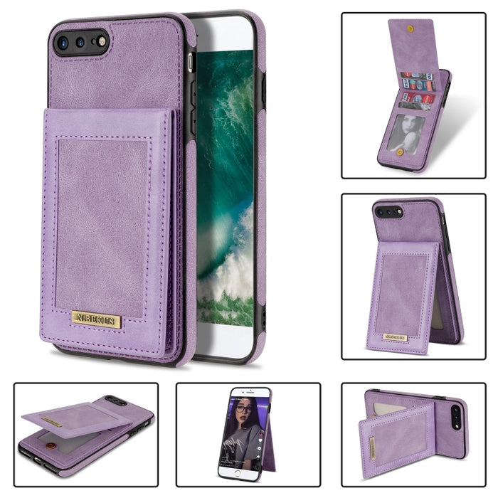 N.BEKUS Estuche para teléfono RFID con ranura para tarjeta con tapa vertical, For iPhone SE 2022 / SE 2022 / 8 / 7, For iPhone 8 Plus / 7 Plus, For iPhone 11 Pro Max, For iPhone 11 Pro, For iPhone 12 mini, For iPhone 12 Pro, For iPhone 12 Pro Max      ...