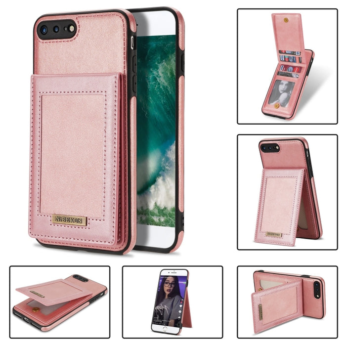 N.BEKUS Estuche para teléfono RFID con ranura para tarjeta con tapa vertical, For iPhone SE 2022 / SE 2022 / 8 / 7, For iPhone 8 Plus / 7 Plus, For iPhone 11 Pro Max, For iPhone 11 Pro, For iPhone 12 mini, For iPhone 12 Pro, For iPhone 12 Pro Max      ...