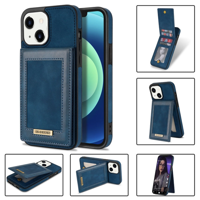 N.BEKUS Estuche para teléfono RFID con ranura para tarjeta con tapa vertical, For iPhone SE 2022 / SE 2022 / 8 / 7, For iPhone 8 Plus / 7 Plus, For iPhone 11 Pro Max, For iPhone 11 Pro, For iPhone 12 mini, For iPhone 12 Pro, For iPhone 12 Pro Max      ...