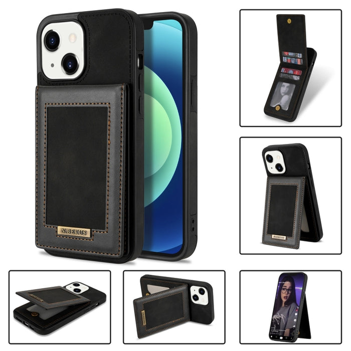 N.BEKUS Estuche para teléfono RFID con ranura para tarjeta con tapa vertical, For iPhone SE 2022 / SE 2022 / 8 / 7, For iPhone 8 Plus / 7 Plus, For iPhone 11 Pro Max, For iPhone 11 Pro, For iPhone 12 mini, For iPhone 12 Pro, For iPhone 12 Pro Max      ...