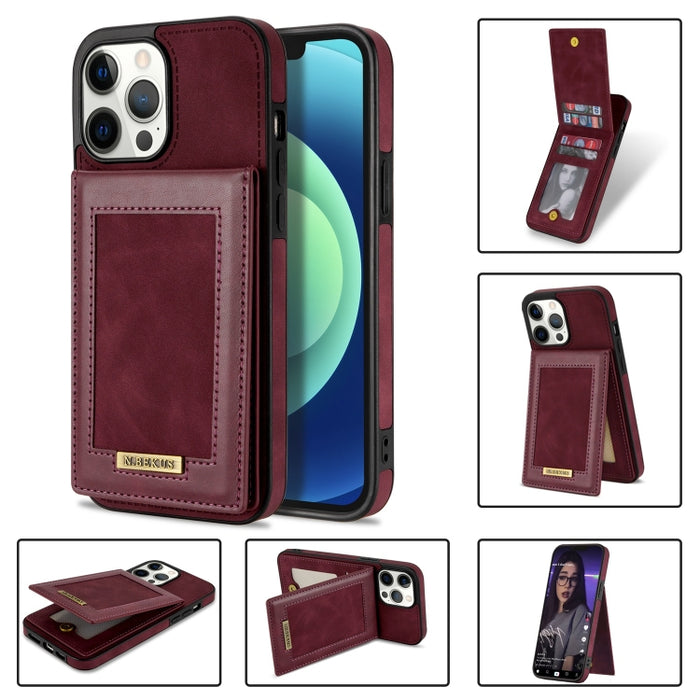 N.BEKUS Estuche para teléfono RFID con ranura para tarjeta con tapa vertical, For iPhone SE 2022 / SE 2022 / 8 / 7, For iPhone 8 Plus / 7 Plus, For iPhone 11 Pro Max, For iPhone 11 Pro, For iPhone 12 mini, For iPhone 12 Pro, For iPhone 12 Pro Max      ...