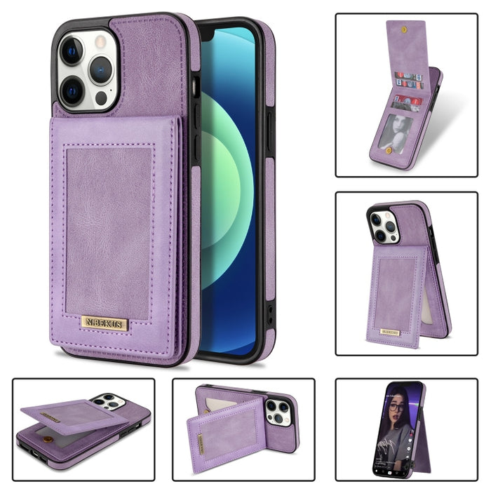 N.BEKUS Estuche para teléfono RFID con ranura para tarjeta con tapa vertical, For iPhone SE 2022 / SE 2022 / 8 / 7, For iPhone 8 Plus / 7 Plus, For iPhone 11 Pro Max, For iPhone 11 Pro, For iPhone 12 mini, For iPhone 12 Pro, For iPhone 12 Pro Max      ...