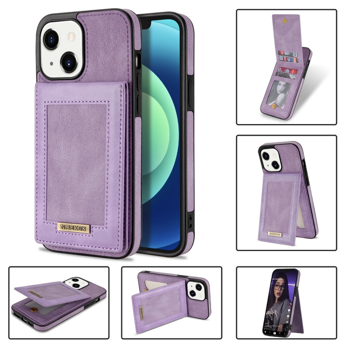 N.BEKUS Estuche para teléfono RFID con ranura para tarjeta con tapa vertical, For iPhone SE 2022 / SE 2022 / 8 / 7, For iPhone 8 Plus / 7 Plus, For iPhone 11 Pro Max, For iPhone 11 Pro, For iPhone 12 mini, For iPhone 12 Pro, For iPhone 12 Pro Max      ...