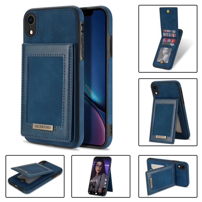 N.BEKUS Estuche para teléfono RFID con ranura para tarjeta con tapa vertical, For iPhone SE 2022 / SE 2022 / 8 / 7, For iPhone 8 Plus / 7 Plus, For iPhone 11 Pro Max, For iPhone 11 Pro, For iPhone 12 mini, For iPhone 12 Pro, For iPhone 12 Pro Max      ...