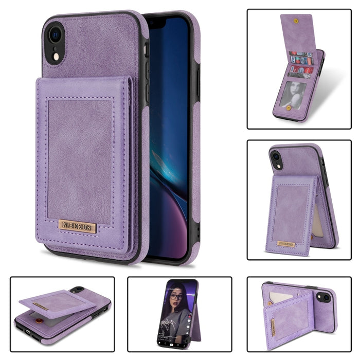 N.BEKUS Estuche para teléfono RFID con ranura para tarjeta con tapa vertical, For iPhone SE 2022 / SE 2022 / 8 / 7, For iPhone 8 Plus / 7 Plus, For iPhone 11 Pro Max, For iPhone 11 Pro, For iPhone 12 mini, For iPhone 12 Pro, For iPhone 12 Pro Max      ...