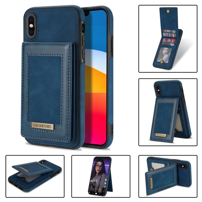 N.BEKUS Estuche para teléfono RFID con ranura para tarjeta con tapa vertical, For iPhone SE 2022 / SE 2022 / 8 / 7, For iPhone 8 Plus / 7 Plus, For iPhone 11 Pro Max, For iPhone 11 Pro, For iPhone 12 mini, For iPhone 12 Pro, For iPhone 12 Pro Max      ...