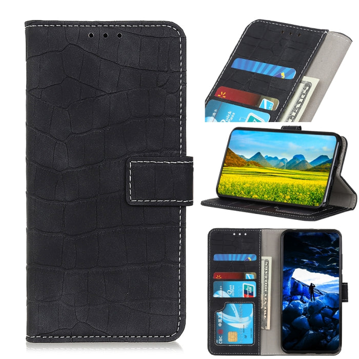 Estuche de cuero con tapa horizontal con textura de cocodrilo con soporte y ranuras para tarjetas y billetera, For iPhone SE 2022 / SE 2020, For Galaxy A51 5G, For Galaxy A71 5G