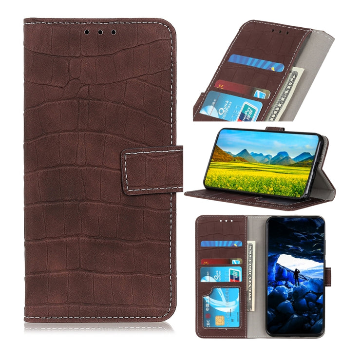 Estuche de cuero con tapa horizontal con textura de cocodrilo con soporte y ranuras para tarjetas y billetera, For iPhone SE 2022 / SE 2020, For Galaxy A51 5G, For Galaxy A71 5G