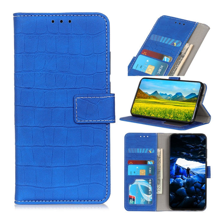 Estuche de cuero con tapa horizontal con textura de cocodrilo con soporte y ranuras para tarjetas y billetera, For iPhone SE 2022 / SE 2020, For Galaxy A51 5G, For Galaxy A71 5G